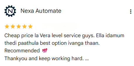 Maran J. – CRM result